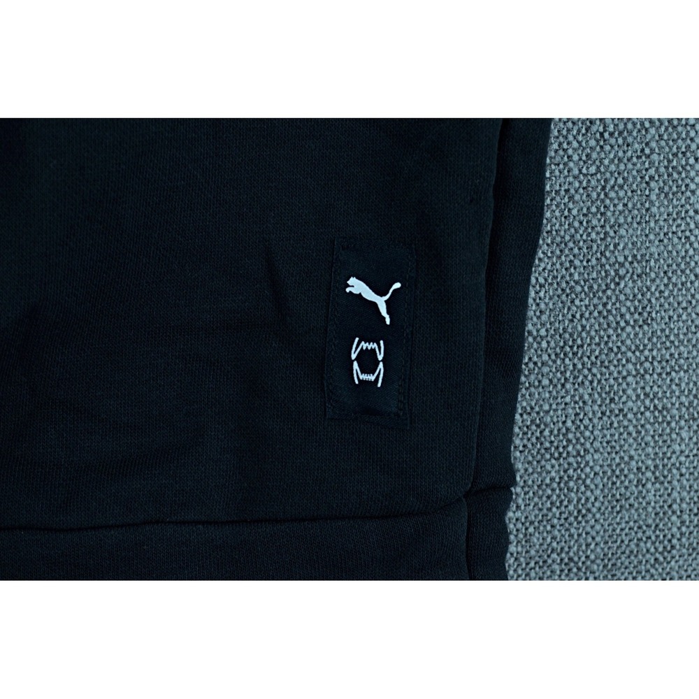 Puma Hoodie Men's 2XL Black Hoops Posterize 2.0 Sweatshirt Graphic Pullover NWT - Picture 4 of 12